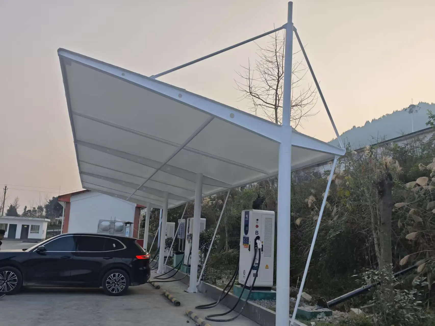 贵州沿河膜结构停车棚怎么选不踩坑?本地源头工厂详解选材与报价